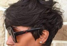 Natural Cut Pixie Messy Layered Wave Short Hair for Black Women