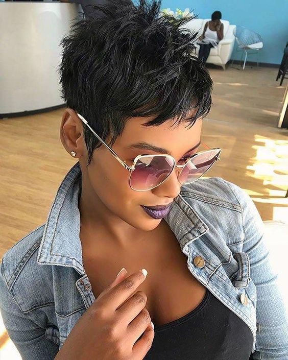 Short Layered Pixie Haircuts for Black Women