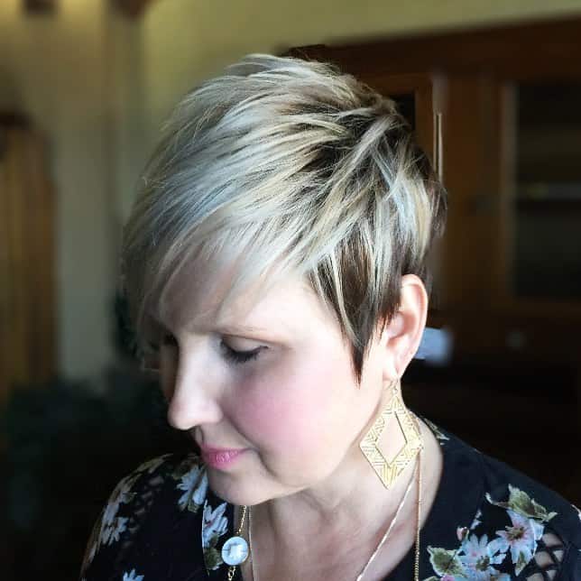 Spunky Short Pixie haircut for over 50