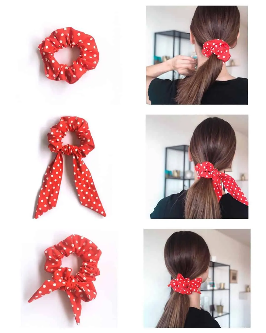 Cute Polkadot Schruncie for Everyday Hairstyles 
